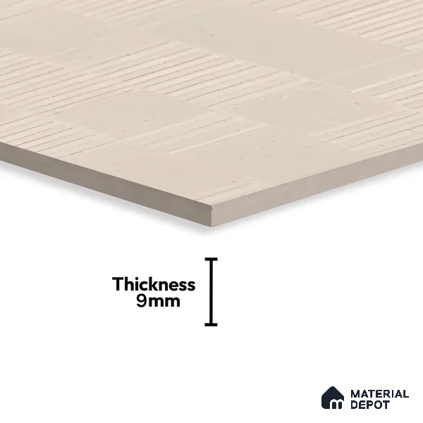 Highlighter Wall Tile TL 08031 B Saga Beige Barcode 4 ft x 2 ft Vitrified Matte Finish - 9 mm | Suitable For Bathroom, Accent/Feature Wall, Dining Area