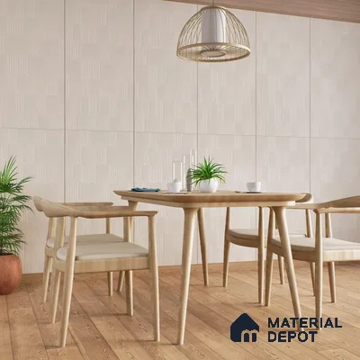 Highlighter Wall Tile TL 08031 B Saga Beige Barcode 4 ft x 2 ft Vitrified Matte Finish - 9 mm | Suitable For Bathroom, Accent/Feature Wall, Dining Area