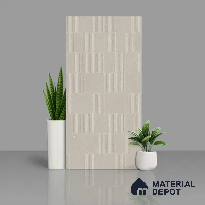 Highlighter Wall Tile TL 07484 F Sage Mist Barcode 2 ft x 2 ft Vitrified Matte Finish - 9 mm | Suitable For Living Room, Bedroom, Dining Area (Sample)