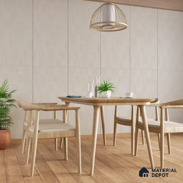 Highlighter Wall Tile TL 07484 F Sage Mist Barcode 2 ft x 2 ft Vitrified Matte Finish - 9 mm | Suitable For Living Room, Bedroom, Dining Area (Sample)