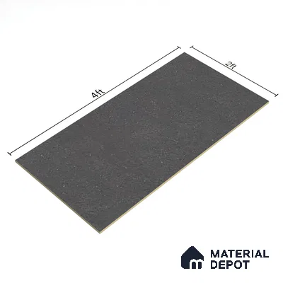 Punch Look Floor & Wall Tile TL 07484 G Saga Charcoal 2 ft x 2 ft Vitrified Matte Finish - 9 mm (Sample)