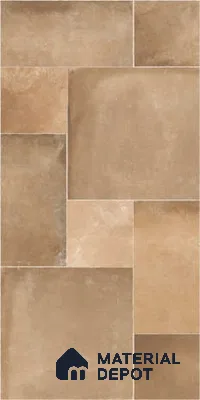 Stone Wall & Floor Tile TL 07202 C Legacy Brown 2 ft x 4 ft Vitrified Matte Finish - 11 mm | Suitable For Living Room, Bedroom, Dining Area (Sample)