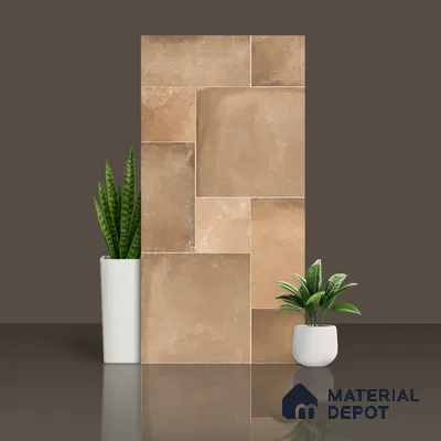 Stone Wall & Floor Tile TL 07202 C Legacy Brown 2 ft x 4 ft Vitrified Matte Finish - 11 mm | Suitable For Living Room, Bedroom, Dining Area (Sample)