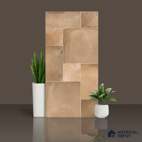 Stone Wall & Floor Tile TL 07202 C Legacy Brown 2 ft x 4 ft Vitrified Matte Finish - 11 mm | Suitable For Living Room, Bedroom, Dining Area (Sample)