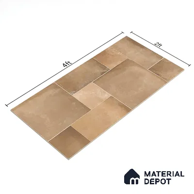 Stone Wall & Floor Tile TL 07202 C Legacy Brown 2 ft x 4 ft Vitrified Matte Finish - 11 mm | Suitable For Living Room, Bedroom, Dining Area (Sample)