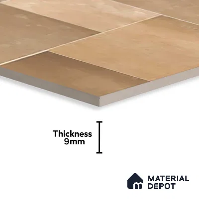 Stone Wall & Floor Tile TL 07202 C Legacy Brown 2 ft x 4 ft Vitrified Matte Finish - 11 mm | Suitable For Living Room, Bedroom, Dining Area (Sample)