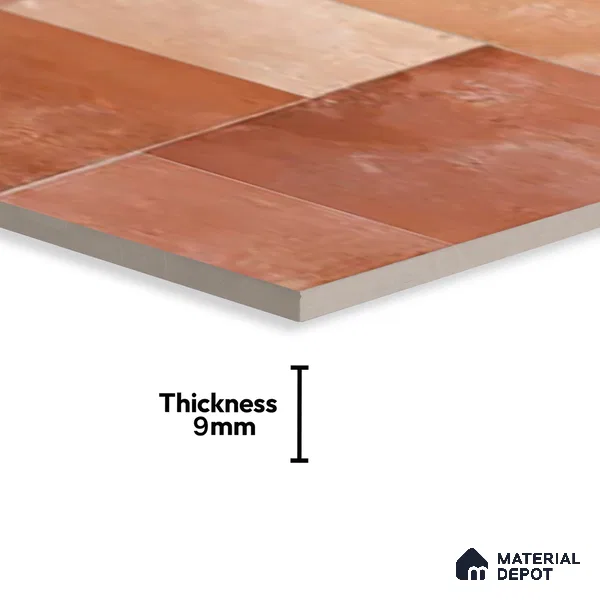 Stone Wall & Floor Tile TL 07202 D Legacy Cotto 2 ft x 4 ft Vitrified Matte Finish - 11 mm | Suitable For Living Room, Bedroom, Dining Area