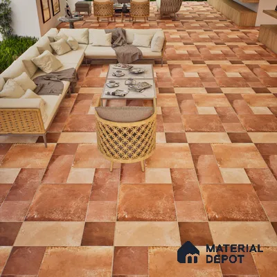 Stone Wall & Floor Tile TL 07202 D Legacy Cotto 2 ft x 4 ft Vitrified Matte Finish - 11 mm | Suitable For Living Room, Bedroom, Dining Area