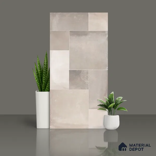Stone Wall & Floor Tile TL 07202 Legacy Grey 2 ft x 4 ft Vitrified Matte Finish - 11 mm | Suitable For Living Room, Bedroom, Dining Area (Sample)
