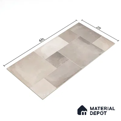Stone Wall & Floor Tile TL 07202 Legacy Grey 2 ft x 4 ft Vitrified Matte Finish - 11 mm | Suitable For Living Room, Bedroom, Dining Area (Sample)