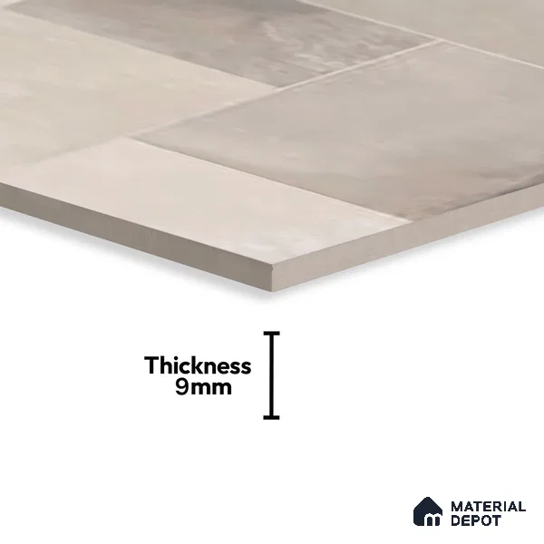 Stone Wall & Floor Tile TL 07202 Legacy Grey 2 ft x 4 ft Vitrified Matte Finish - 11 mm | Suitable For Living Room, Bedroom, Dining Area (Sample)