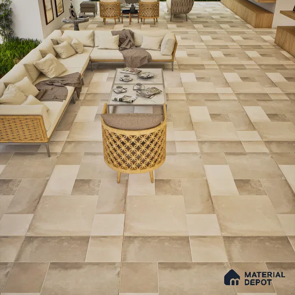 Stone Wall & Floor Tile TL 07202 Legacy Grey 2 ft x 4 ft Vitrified Matte Finish - 11 mm | Suitable For Living Room, Bedroom, Dining Area (Sample)