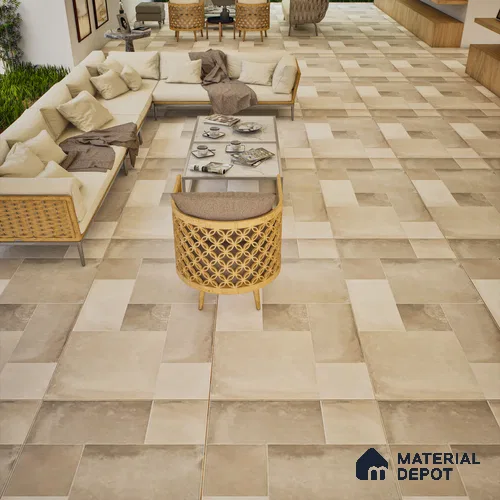 Stone Wall & Floor Tile TL 07202 Legacy Grey 2 ft x 4 ft Vitrified Matte Finish - 11 mm | Suitable For Living Room, Bedroom, Dining Area