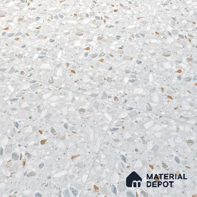 Terrazzo Floor & Wall Tile | TL 07199 Polico Sky 2 ft x 4 ft Vitrified Matte Finish - 9 mm | Suitable For Living Room, Bedroom, Bathroom (Sample)