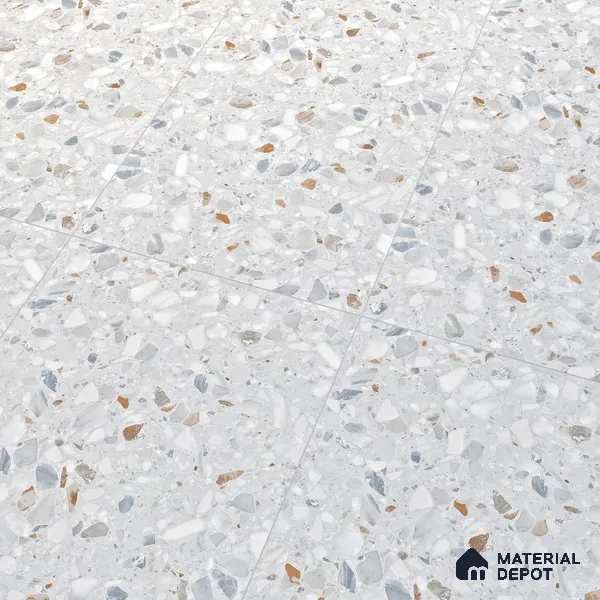 Terrazzo Floor & Wall Tile | TL 07199 Polico Sky 2 ft x 4 ft Vitrified Matte Finish - 9 mm | Suitable For Living Room, Bedroom, Bathroom (Sample)