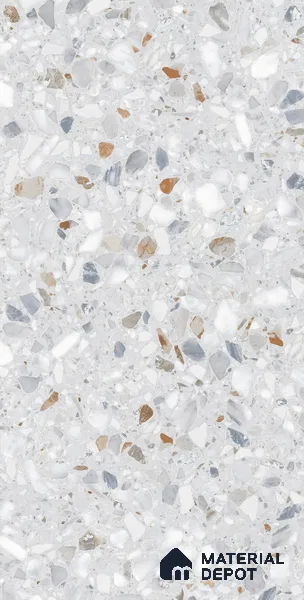 Terrazzo Floor & Wall Tile | TL 07199 Polico Sky 2 ft x 4 ft Vitrified Matte Finish - 9 mm | Suitable For Living Room, Bedroom, Bathroom (Sample)