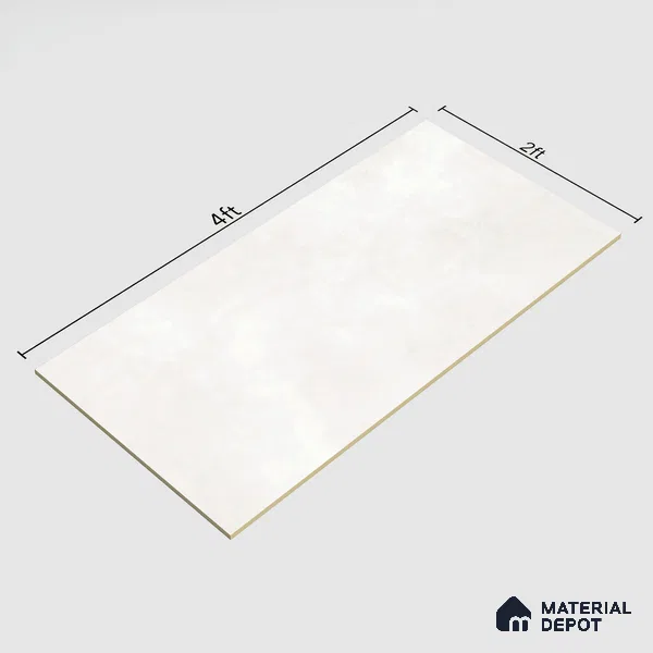 Cement Look Floor & Wall Tile TL 07194 B Artisan Crema 2 ft x 4 ft Vitrified Matte Finish - 8 mm (Sample)