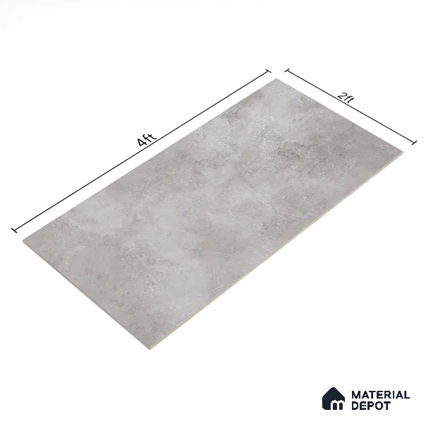 Cement Look Floor & Wall Tile TL 07194 C Artisan Gris 2 ft x 4 ft Vitrified Matte Finish - 8 mm (Sample)