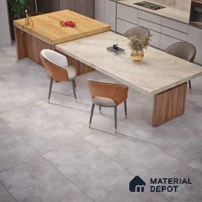 Cement Look Floor & Wall Tile TL 07194 C Artisan Gris 2 ft x 4 ft Vitrified Matte Finish - 8 mm (Sample)