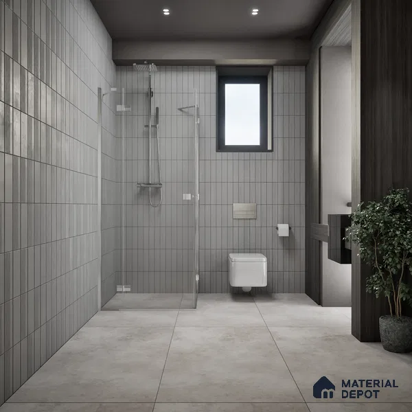 Cement Look Floor & Wall Tile TL 07194 C Artisan Gris 2 ft x 4 ft Vitrified Matte Finish - 8 mm (Sample)