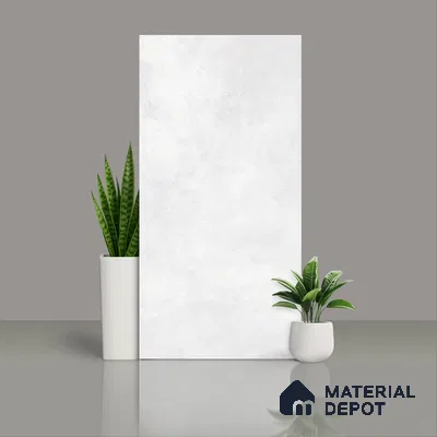 Cement Look Floor & Wall Tile TL 07194 Artisan Bianco 2 ft x 4 ft Vitrified Matte Finish - 8 mm