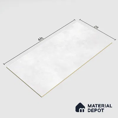 Cement Look Floor & Wall Tile TL 07194 Artisan Bianco 2 ft x 4 ft Vitrified Matte Finish - 8 mm