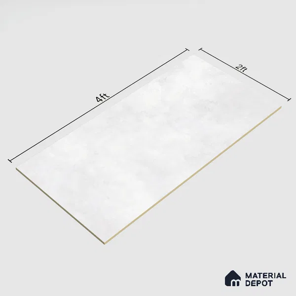 Cement Look Floor & Wall Tile TL 07194 Artisan Bianco 2 ft x 4 ft Vitrified Matte Finish - 8 mm