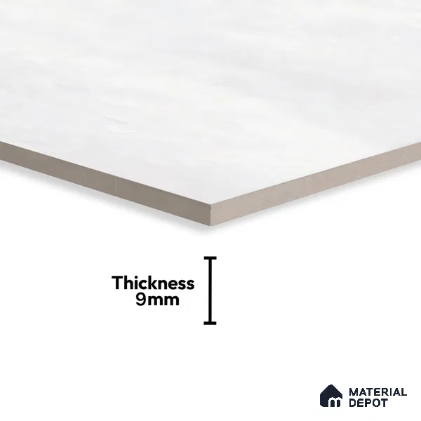 Cement Look Floor & Wall Tile TL 07194 Artisan Bianco 2 ft x 4 ft Vitrified Matte Finish - 8 mm