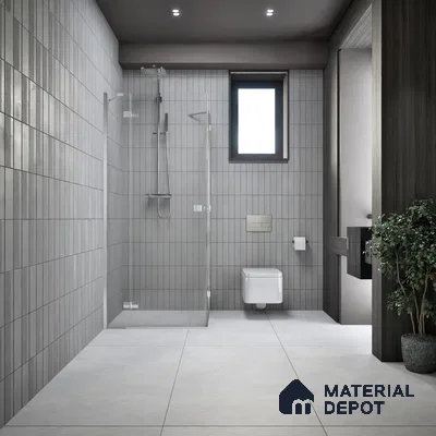 Cement Look Floor & Wall Tile TL 07194 Artisan Bianco 2 ft x 4 ft Vitrified Matte Finish - 8 mm
