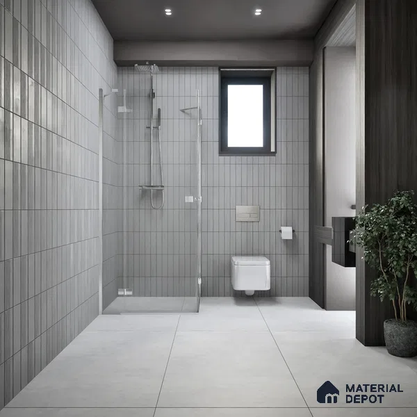 Cement Look Floor & Wall Tile TL 07194 Artisan Bianco 2 ft x 4 ft Vitrified Matte Finish - 8 mm