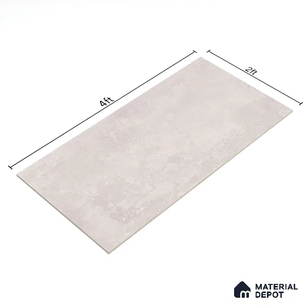 Stone Wall & Floor Tile TL 07196 B Oxy Pearl 2 ft x 4 ft Vitrified Matte Finish - 9 mm | Suitable For Living Room, Bedroom, Dining Area (Sample)