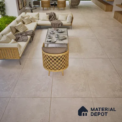 Stone Wall & Floor Tile TL 07196 B Oxy Pearl 2 ft x 4 ft Vitrified Matte Finish - 9 mm | Suitable For Living Room, Bedroom, Dining Area (Sample)