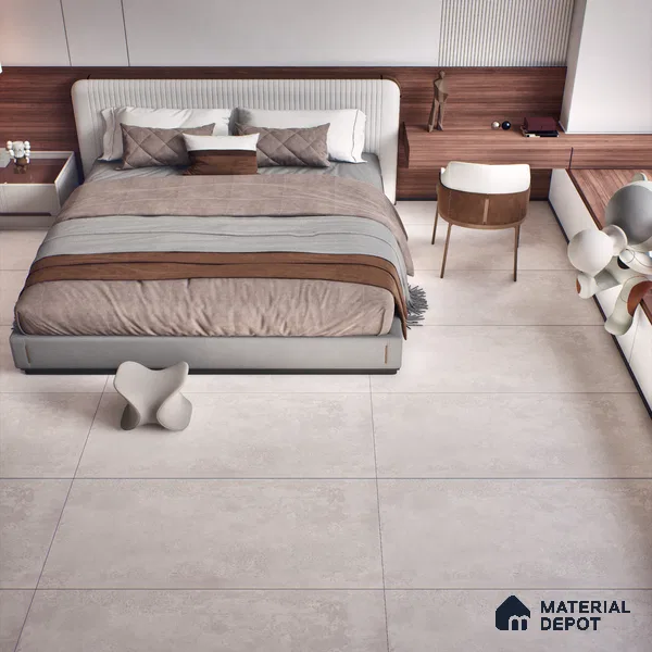 Stone Wall & Floor Tile TL 07196 B Oxy Pearl 2 ft x 4 ft Vitrified Matte Finish - 9 mm | Suitable For Living Room, Bedroom, Dining Area (Sample)