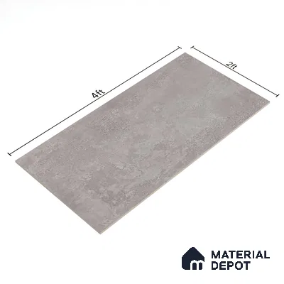 Stone Wall & Floor Tile TL 07196 C Oxy Grey 2 ft x 4 ft Vitrified Matte Finish - 9 mm | Suitable For Living Room, Bedroom, Dining Area