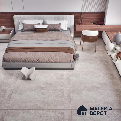 Stone Wall & Floor Tile TL 07196 C Oxy Grey 2 ft x 4 ft Vitrified Matte Finish - 9 mm | Suitable For Living Room, Bedroom, Dining Area