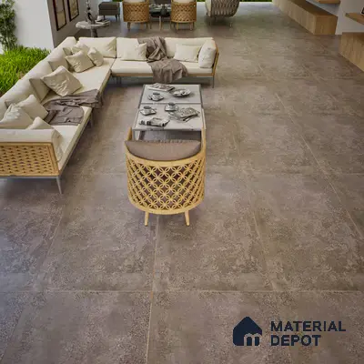 Stone Wall & Floor Tile TL 07196 D Oxy Moca 2 ft x 4 ft Vitrified Matte Finish - 9 mm | Suitable For Living Room, Bedroom, Dining Area