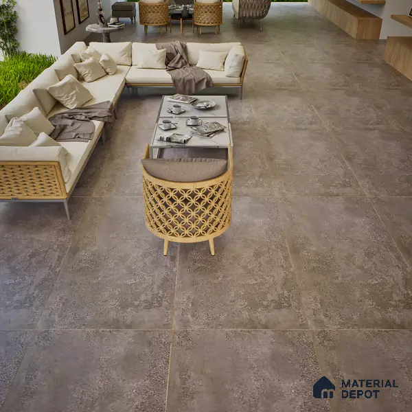 Stone Wall & Floor Tile TL 07196 D Oxy Moca 2 ft x 4 ft Vitrified Matte Finish - 9 mm | Suitable For Living Room, Bedroom, Dining Area