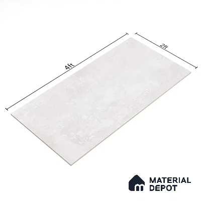 Stone Wall & Floor Tile TL 07196 Oxy Bianco 2 ft x 4 ft Vitrified Matte Finish - 9 mm | Suitable For Living Room, Bedroom, Dining Area (Sample)