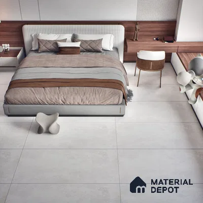 Stone Wall & Floor Tile TL 07196 Oxy Bianco 2 ft x 4 ft Vitrified Matte Finish - 9 mm | Suitable For Living Room, Bedroom, Dining Area (Sample)