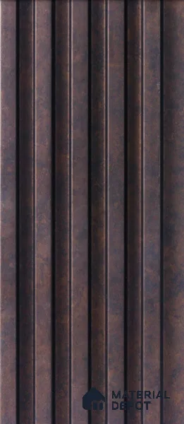 Brown Wooden Louver 4510 8 ft x 4.8 inch Charcoal Panel - 12 mm | Suitable for Feature Wall, TV Unit & Living Room | Width is Subjected to 5% Variation