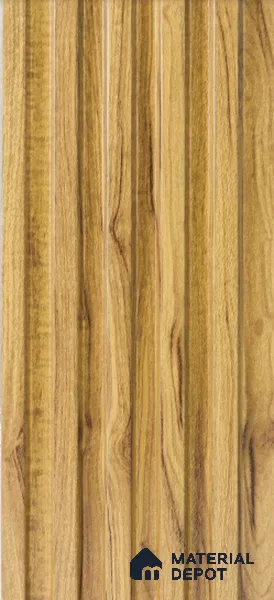 Brown Wooden Louver 4515 8 ft x 4.8 inch Charcoal Panel - 12 mm | Suitable for Feature Wall, TV Unit & Living Room | Width is Subjected to 5% Variation