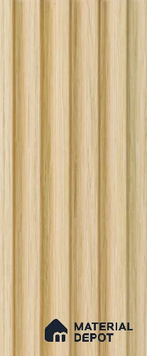 Brown Wooden Louver 4517 8 ft x 4.8 inch Charcoal Panel - 12 mm | Suitable for Feature Wall, TV Unit & Living Room | Width is Subjected to 5% Variation