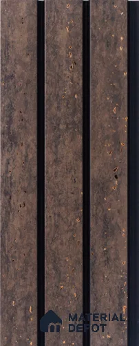 Brown Rustic Louver  4701 8 ft x 4.8 inch Charcoal Panel - 12 mm | Suitable for Feature Wall, TV Unit & Living Room | Width is Subjected to 5% Variation