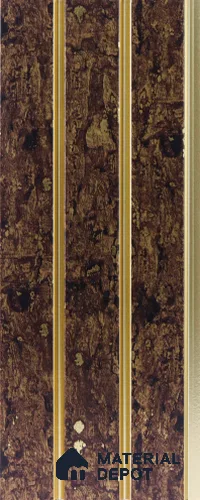 Brown Rustic Louver  4706 8 ft x 4.8 inch Charcoal Panel - 12 mm | Suitable for Feature Wall, TV Unit & Living Room | Width is Subjected to 5% Variation