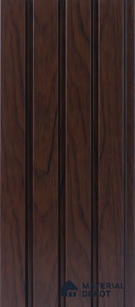 Brown Wooden Louver 4503 8 ft x 4.9 inch Charcoal Panel - 11 mm | Suitable for Feature Wall, TV Unit & Living Room | Width is Subjected to 5% Variation