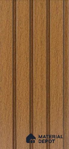 Brown Wooden Louver 4507 8 ft x 4.9 inch Charcoal Panel - 11 mm | Suitable for Feature Wall, TV Unit & Living Room | Width is Subjected to 5% Variation