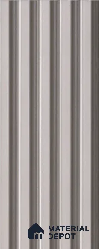 Cream Plain Colour Louver 4512 8 ft x 4.8 inch Charcoal Panel - 12 mm | Suitable for Feature Wall, TV Unit & Living Room | Width is Subjected to 5% Variation