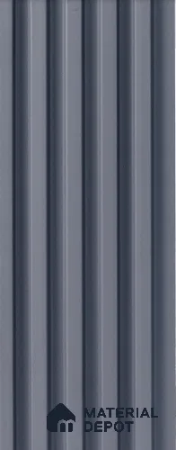 Grey Plain Colour Louver 4516 8 ft x 4.8 inch Charcoal Panel - 12 mm | Suitable for Feature Wall, TV Unit & Living Room | Width is Subjected to 5% Variation