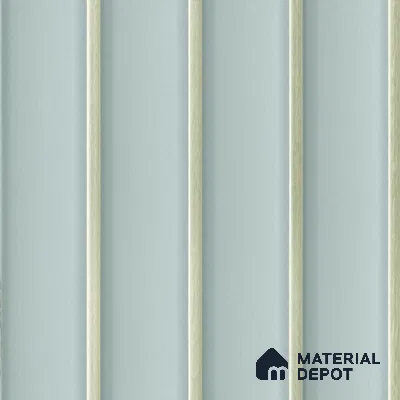 Light Blue Plain Colour Louver  8524 8 ft x 4.9 inch Charcoal Panel - 12 mm | Suitable for Feature Wall, TV Unit & Living Room | Width is Subjected to 5% Variation