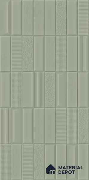 TL 00698 B Grigio Series Pattern 1 Grey Matte Finish 4 ft x 2 ft Full Body Vitrified Tile - 9 mm (Sample)
